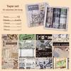 18 Rolls Retro Series Set Background Material Notebook Decoration Stickers