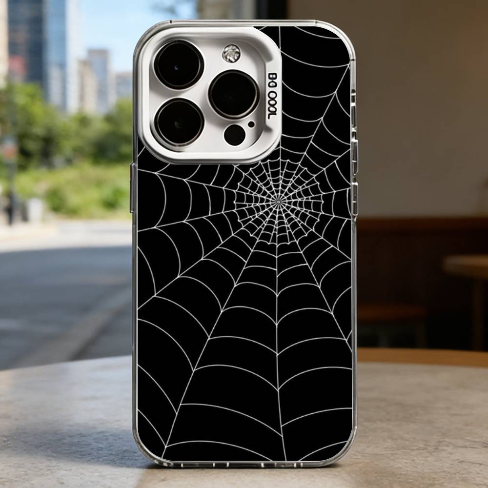 Spider web Pattern   Hard Phone Case for IPhone 16 15 14 13 12 11 Pro Max Plus16E X XR XS Max shockproof Full Cover