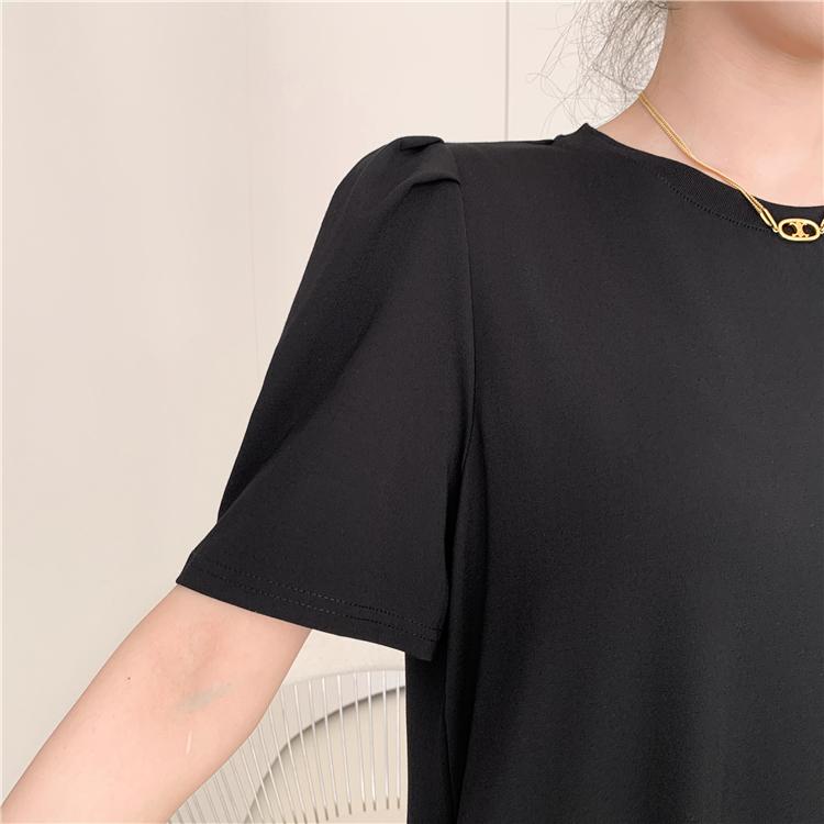 DIMANAF Dámské 2025 Nadměrné velikosti Nové Letní šaty Košilové šaty Krajkové Základní Dlouhé Plisované Volné šaty Maxi