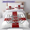 England National Football Team Pattern Bedding,Quilt Set Quilt Cover Pillowcase Home Birthday Gift(1 * duvet cover + 2 * pillowcase, without core)