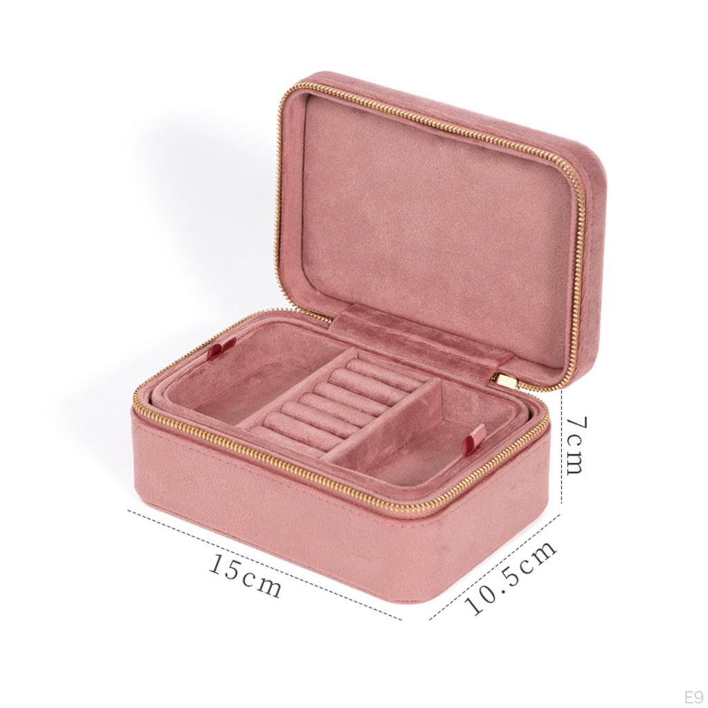 Organizer Box, Container Gift Portable Travel Case Display Er for Necklaces Earring Birthdays