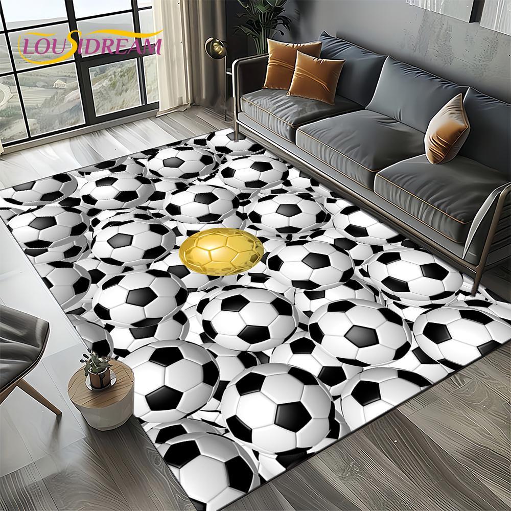 27 סגנונות שטיח דשא כדורגל כדורגל ספורט לסלון חדר שינה בית קישוט ספה, שטיח אזור לילדים משטח רצפה מונע החלקה