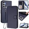 Para Samsung Galaxy A25 5G (Global) (161,0 x 76,5 x 8,3 mm) Funda de Cuero Billetera Soporte Cubierta para Teléfono con Correa de Muñeca