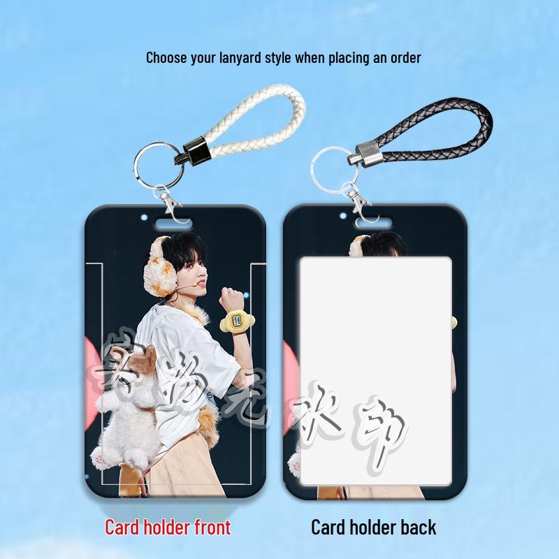 Zhang Guiyuan Student Sliding Card Holder - Handsome Sleeve for Campus, Transportation, or ID Cards