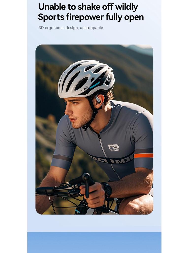 AI-Powered Sports Earhook Bluetooth Earbuds with Long Battery Life and Stylish Design