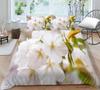 3D Printing Household Bedding Set Chrysanthemum Printing Pillowcase and Quilt Cover 2/3 Pieces of Plant Microfiber Comfortable Household Bedding
