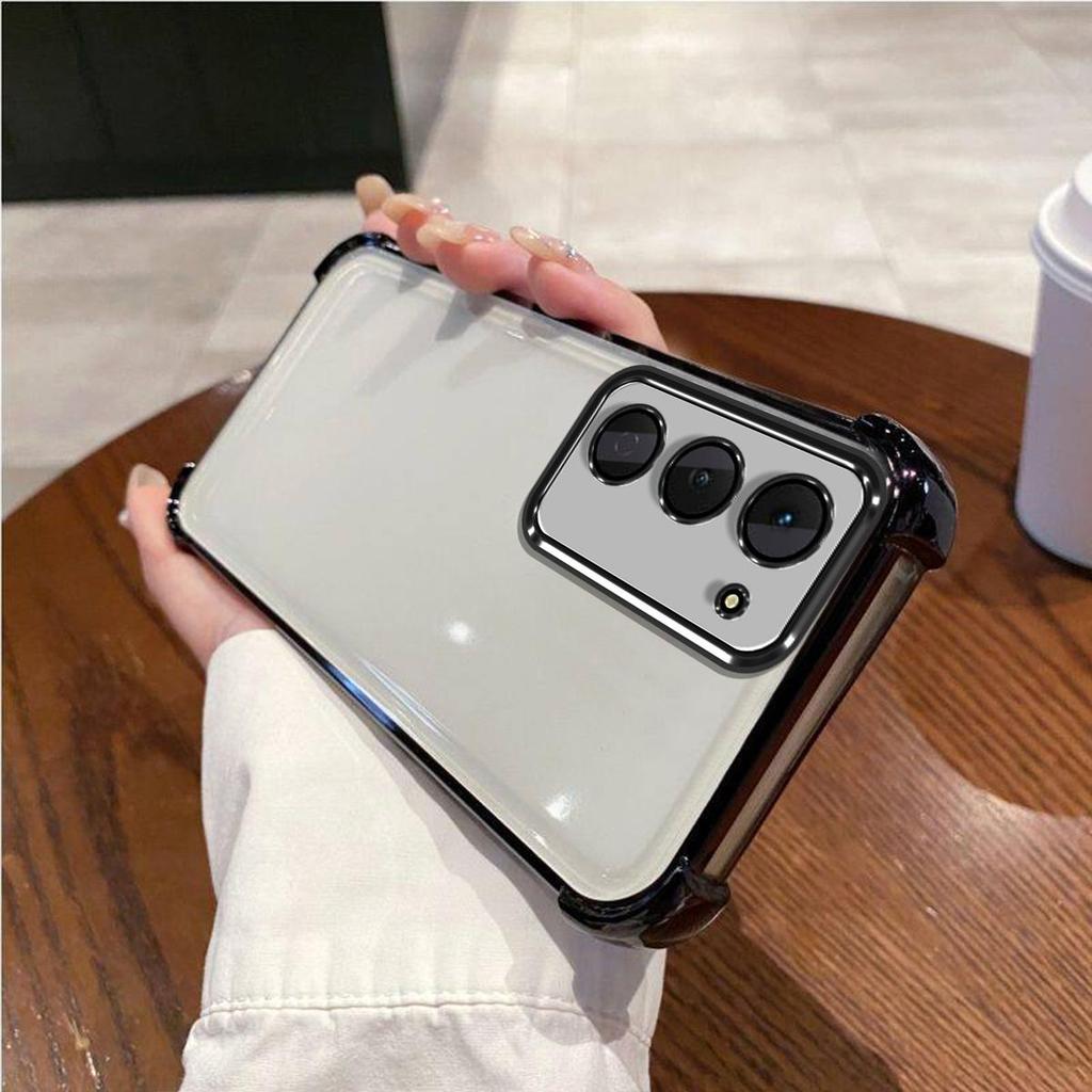Case for TECNO SPARK 40 Pro,Pro+ Electroplated Color Border Clear Phone Casing Cover