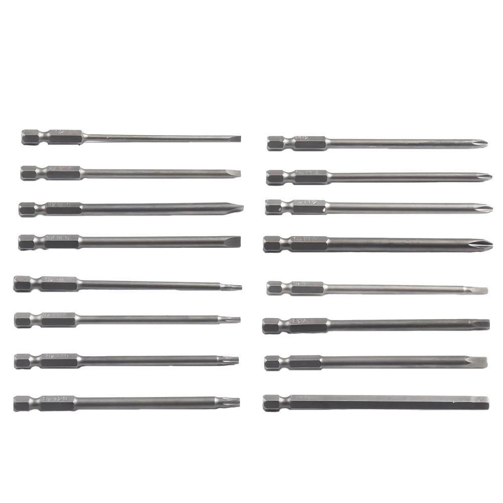 1/4 Hex Shank Bits 100mm Screwdriver Bits Torx Hex Cross Slotted Bits