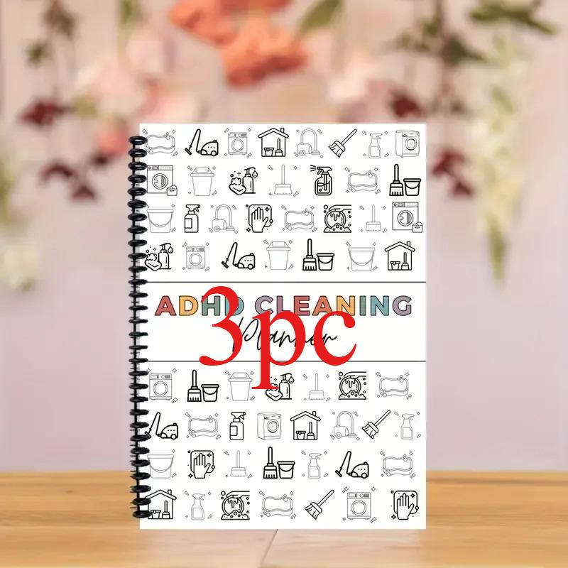 ADHD Cleaning Planner Bundle – Includes Home Cleaning Schedule, Weekly, Monthly, Year-Round Cleanliness Tips, Family Chore Chart