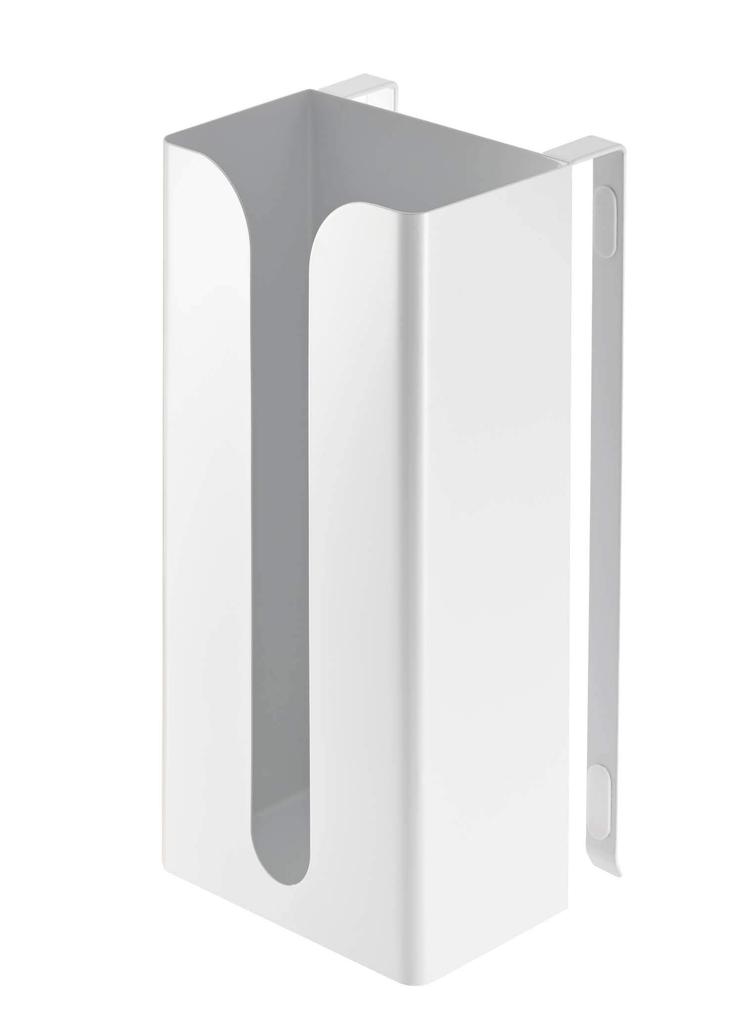 Yamazaki Plastic Bag Kitchen Paper W13 X X Kitchen 7982 & Holder, White, Approx. D11.5 H26cm, Plate, Under-Cabinet Storage, Storage,