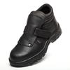 Plus Size Mens Anti-scalding Welding Boots Steel Toe Covers Safety Boot Cow Leather Work Shoes Safe Ankle Botas Seguridad  Black