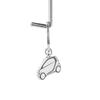 MOTO4U Stainless Steel Smart Car Keychain Car Model Key Chain Mercedes Smart