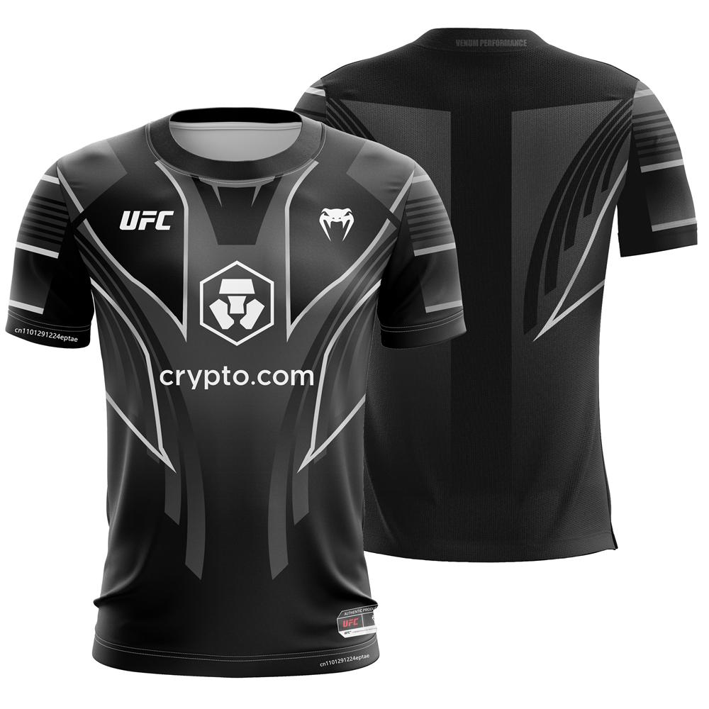 Мужская тренировочная дышащая спортивная одежда UFC, футболки, мужская повседневная одежда для улицы с коротким рукавом, майки для мальчиков, бег, фитнес L