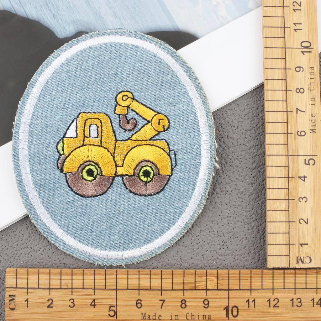 Hot-Selling Cloth Stickers Cartoon Embroidery Stickers Jeans Knee Stickers Ripped Holes Repair Embroidery Label Adhesive Patch Stickers
