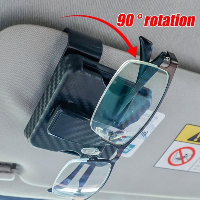 Ochelari de mașină Clips moi Parasolar Cutie ochelari de soare Clip universal pentru ochelari de soare Suport bilet card Fixare Husă stilou Accesorii ochelari