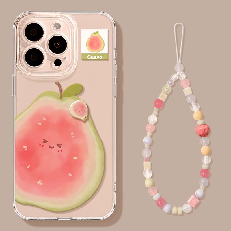 Apple 17 Mobile Phone Case Iphone16promax New 13 Transparent Tpu Summer 14 Cartoon Fruit 12 Guava 11