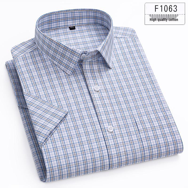 2025 Herren-Streifenshirt aus reiner Baumwolle mit kurzen Ärmeln - Bequem & Atmungsaktiv Sommer-Freizeitkleidung