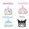 Hatayama Shoji Sanrio Die-Cut Mini Pouch, Kuromi, Sea Creatures, Approx. H8 X W12 X D3cm, 63203234
