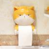 Upgrades Toilet Roll Holder Easy Install Kitchen Tissue Hanger Cat Figure Resin Paper Towel Holder Bathroom Accessories