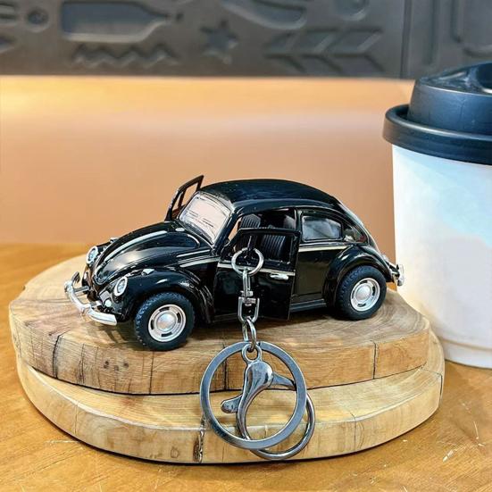 Přívěsek na klíče s otvírákem dveří auta na zpětný chod, kreslený design, dvojitý kroužek, přívěsek na školní tašku