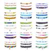 3Pcs Braid Strands Bracelet Cotton Wear-resistant Rope Tassel Adjustable Waterproof Friendship Cords Bangle with Shell Child