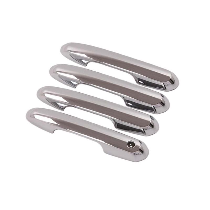 Cars Accessories Door Handle Cover For Toyota RAV4 - Carbon Fiber Silver Car Decoration Styling Upgrade Modify A Car