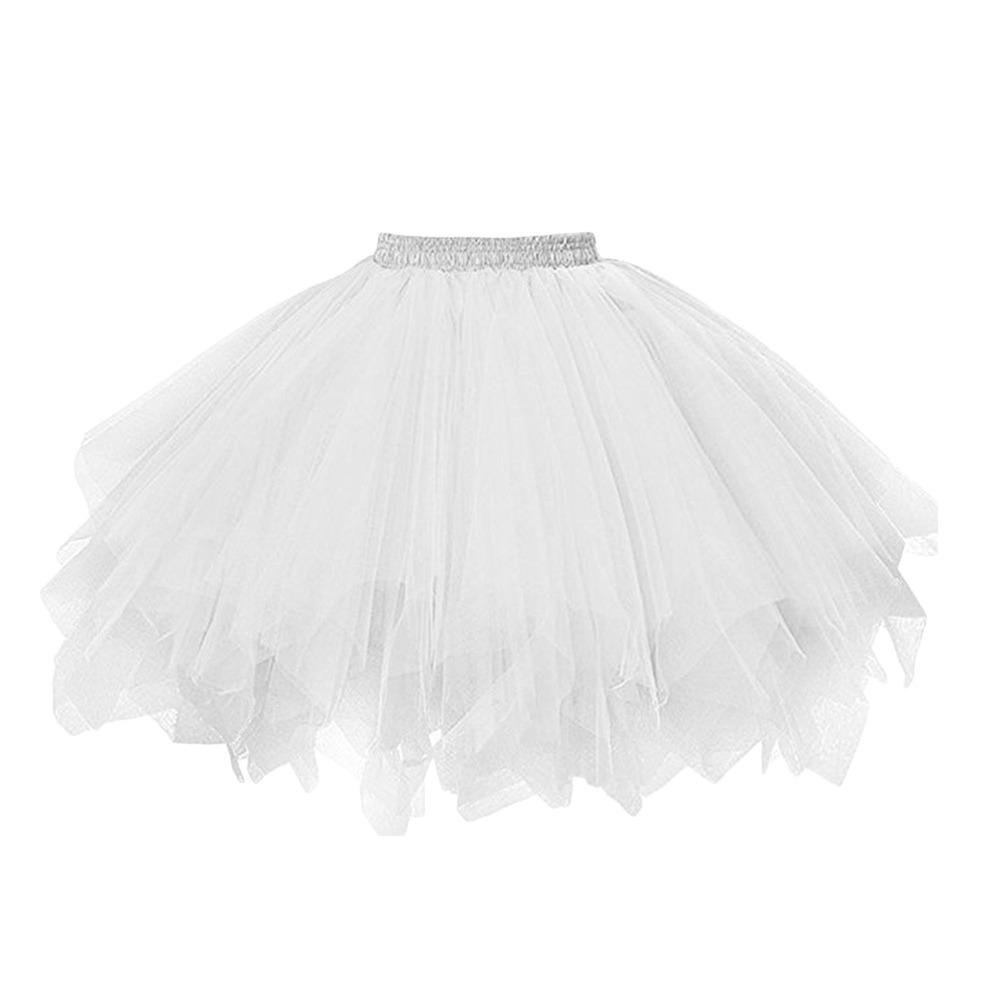 High Waist Petticoat Elastic Waist Dance Skirt Fashion Ballet Skirt  Women