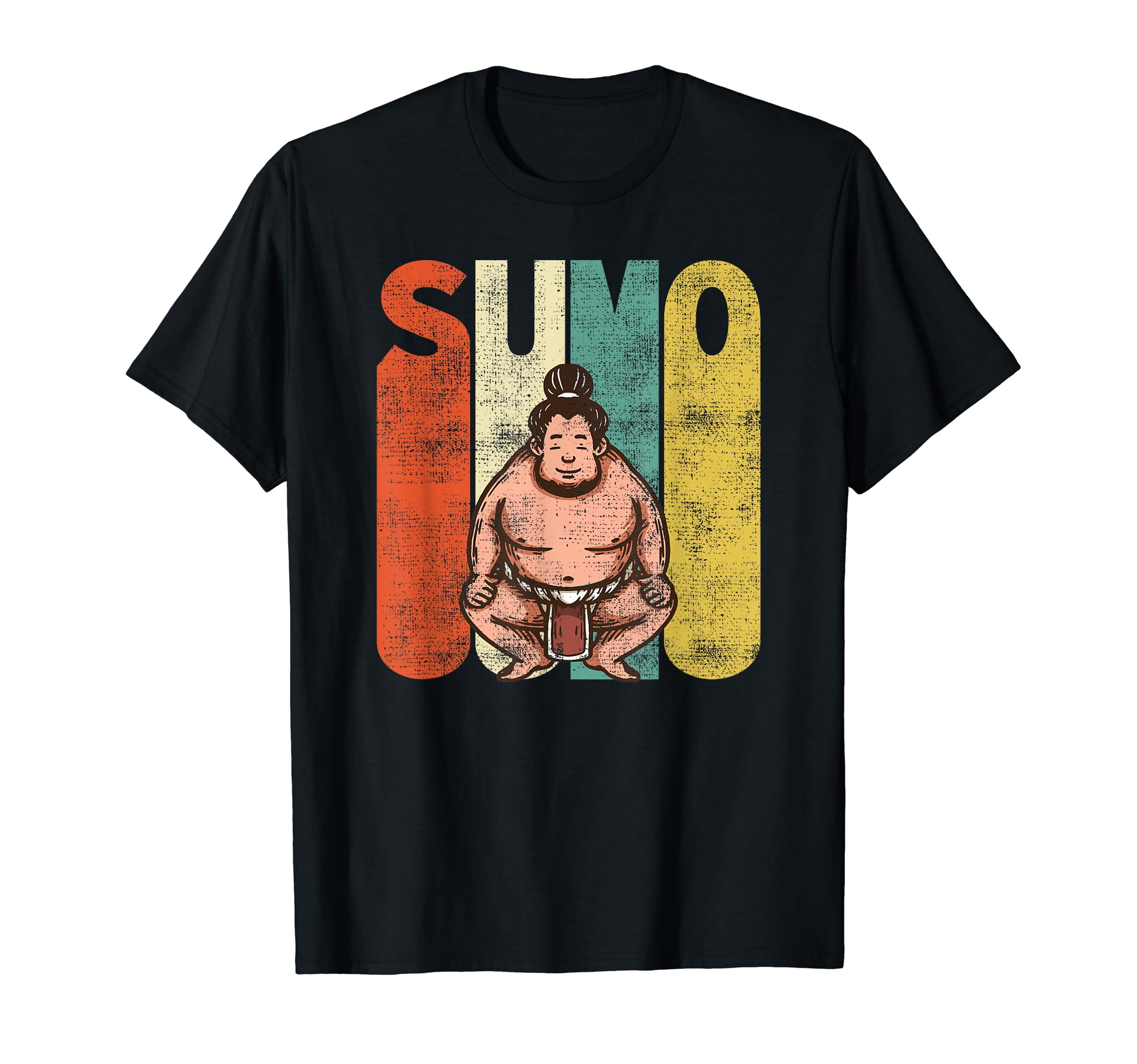

Vintage Sumo Japanese Wrestler Retro T-Shirt