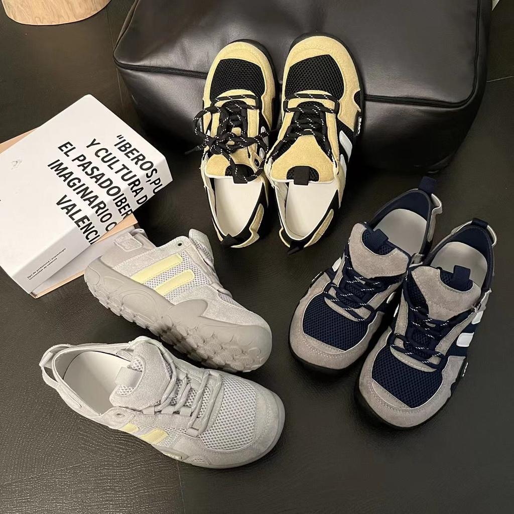 Retro Leather Soft-soled German Training Shoes Women's 2025 New Summer Thin Breathable Mesh Casual Sports Forrest Gump Shoes Tide