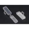 Wire Label Cable Tie Tag 50Pcs Plastic Transparent Case for Daily Office Home Network Cable Organization