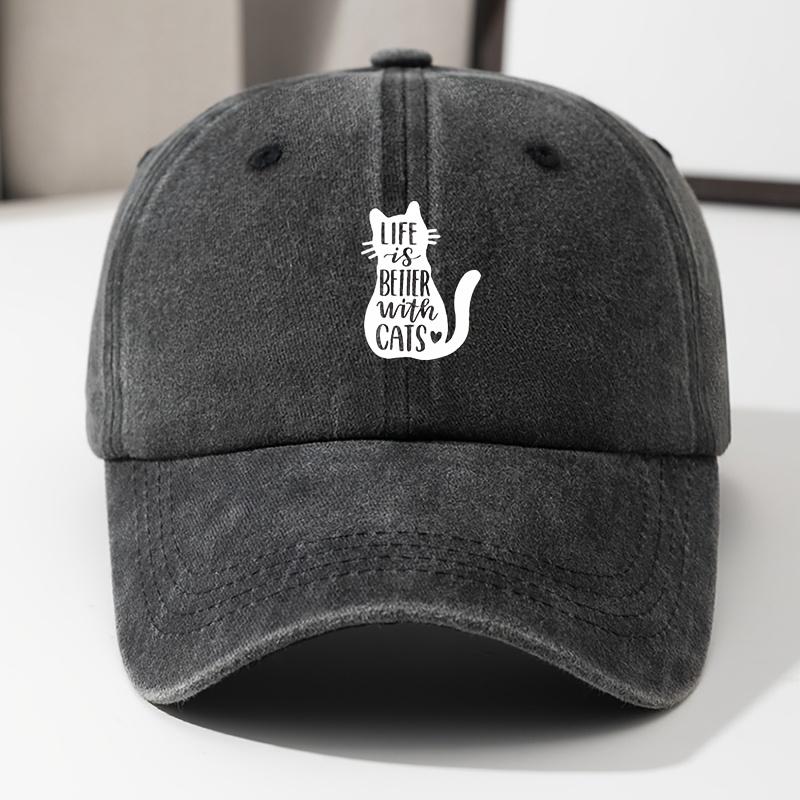 

Baseball Cap Hip-hop Curved Brim Peaked Hat for Men and Women Adjustable Retro Washed Hat чёрный