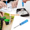 HARFINGTON 2Pcs Mini Torx Screwdriver T6 Magnetic Star Head 45mm Length for Watch Eyeglasses Electronics Repair, Blue