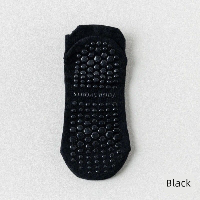 

Yoga Socks Women s Professional Non-Slip Summer Thin Pilates Socks Fitness Aerobics Running Sports Silicone Short Tube Socks Black [2 pairs]]
