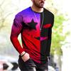 Street Hip Hop T-shirt Men Clothing O-neck Long Sleeve T Shirts 3D Print Graffiti Art Painting Fashion Autumn Harajuku Tees Top