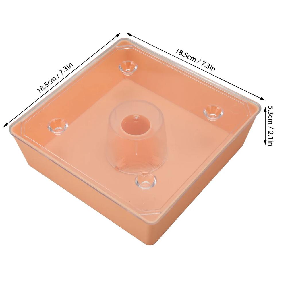 Acrylic Hummingbird Feeders Outdoor Beehive Top Feeder Square Beekeeping Water Feeder