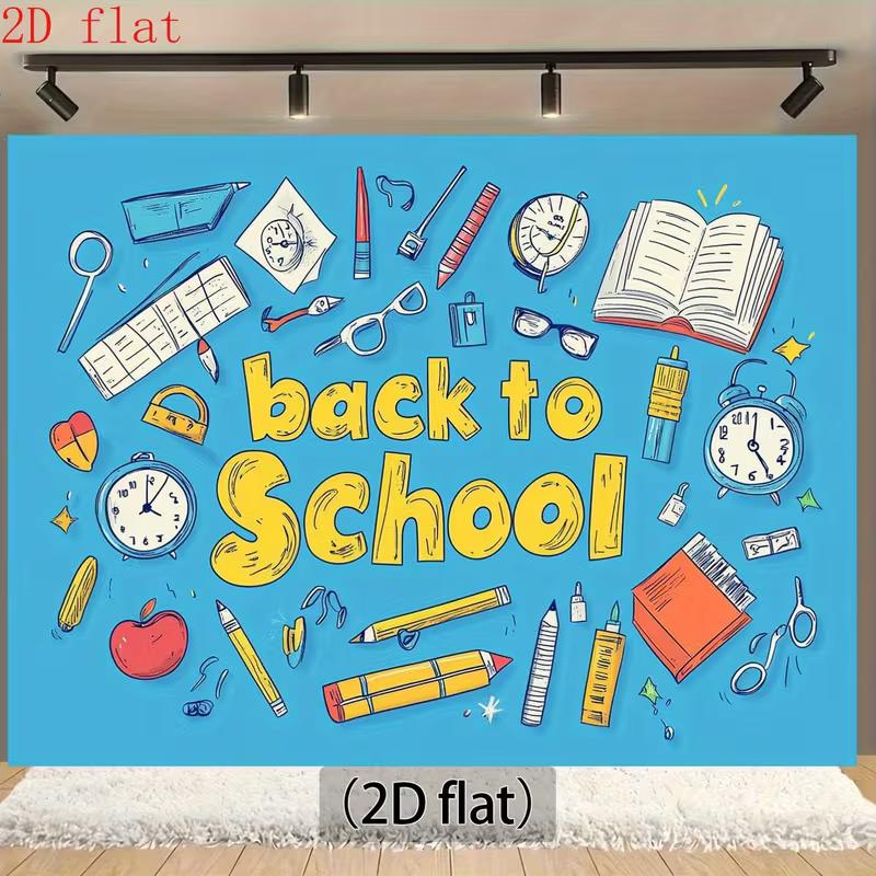 2D Back to School Classroom Decoration Photo Banner