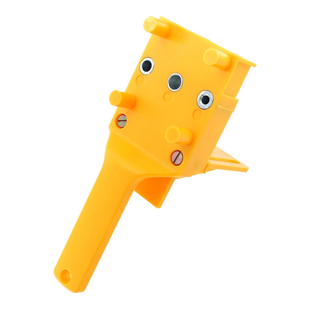 

Handheld Woodworking Doweling Drill Guide Wood Dowel Drilling Hole Saw жовтий