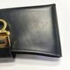 [Pre-Owned] Trifolio Commuter Solid Color Gold Buckle Leather Chain Shoulder Bag - Good #1QQ57HR
