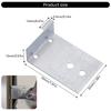 100Pcs Stainless Steel Corner Box Corner Frame 90 Degrees Back Hole Right Angle Furniture Hanging Code Link Bed Frame
