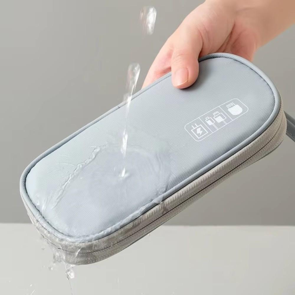 Multifunctional Electronic Cable Organizer Pouch Waterproof Portable Electronics Storage Bag Dustproof Handheld Digital Bag