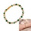 Geometric Pattern Cubic Zirconia Tennis Bracelet Gold Plated Copper Chain Wristband Wrist Accessory For Women Men