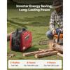 SucceBuy Inverter Generator 2900W Peak Watt Compact and Lightweight Design-Stable Power CO Sensor for Home Use Gas Red/Black