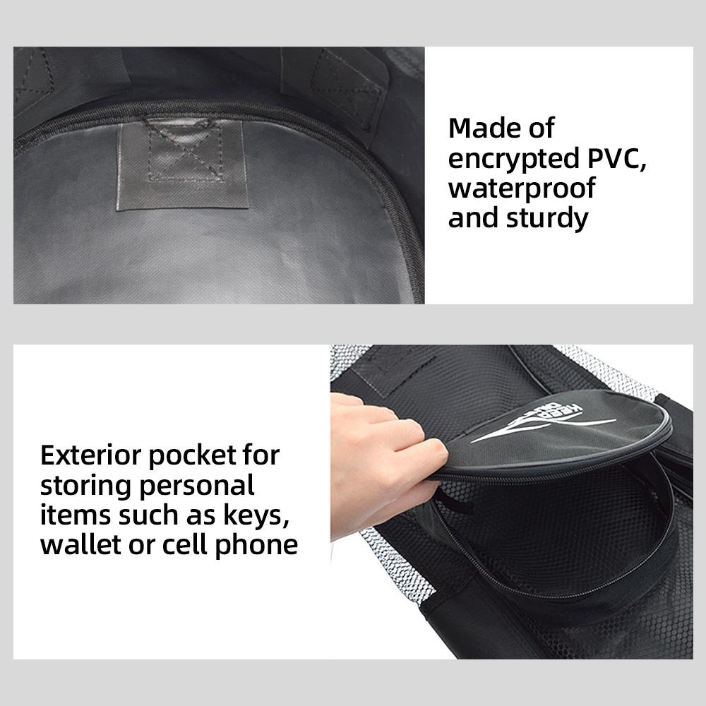 

Portable Diving Fins Bag PVC Fins Protective Bag with Shoulder Strap for Scuba Diving чёрный