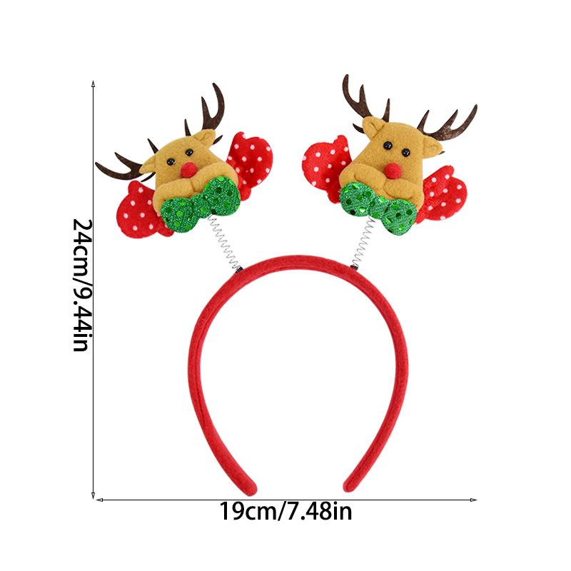Fascia per capelli natalizia per bambini, adulti, Babbo Natale, alce, albero di Natale, accessori per capelli, accessori per foto, decorazioni natalizie, regali di Capodanno 2025