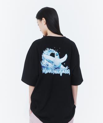 Mark Gonzales Surf Angel Short Sleeve T-Shirt - Black