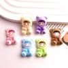 Cute Cartoon Resin Droplet Girl: DIY Phone Case & Hair Clip Accessory