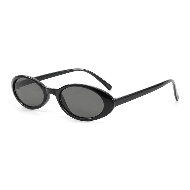 Retro Oval Frame Hip Hop Sunglasses - Trendy Street Style Sun Protection