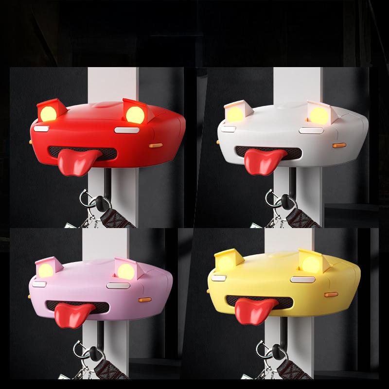 Porte-clés Thème Voiture Lumineux Forme Phare Crochet Matériau ABS Porte-clés Accessoire Inspiré Anime Crochet Universel Support à Forte Adhérence