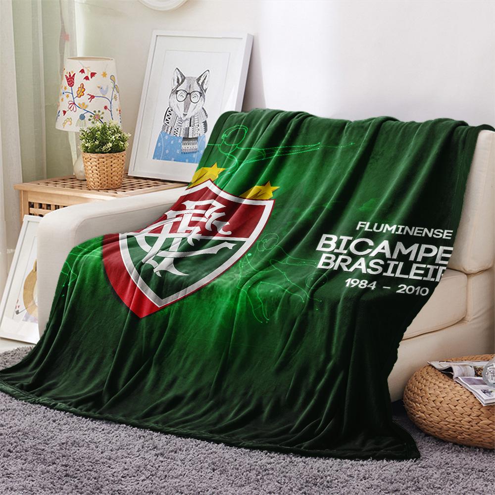Fluminense Football Club Flanelldecke mit Aufdruck, Hohe Qualität, Bequem für alle Jahreszeiten, Heimdekoration, Wärme und Komfort