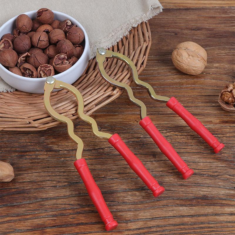 Metal Nut Cracker Tools Nut Sheller Walnut Clip Opener Remover Convenient To Use For Outdoor Camping Picnics Kitchen Accessories